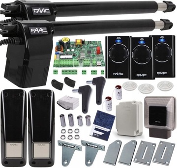 ZESTAW AUTOMATYKI FAAC ALFA 414 3xPILOT LAMPA XLED