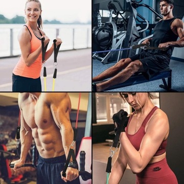 ZESTAW 5 GUM OPOROWYCH DO ĆWICZEŃ WORKOUT BANDS FITNESS GUMY