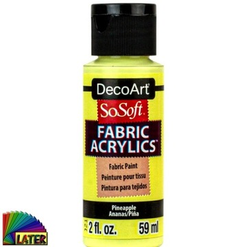 Farba do tkanin SOSOFT 59ml pineapple DSS51