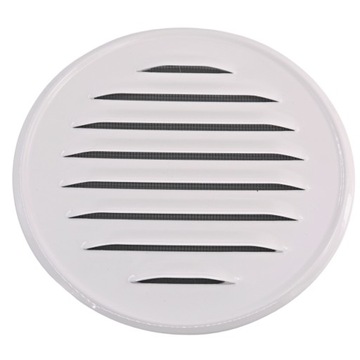 КРУГЛАЯ МЕТАЛЛИЧЕСКАЯ ВЕНТИЛЯЦИОННАЯ РЕШЕТКА FI100, БЕЛАЯ