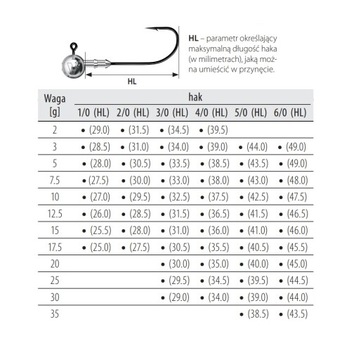 5x GŁÓWKI jigowe DRAGON [4/0] CLASSIC 4/0 10g