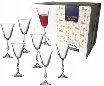 BOHEMIA FREGATA KIELISZKI 350ml DO CZERWONEGO WINA