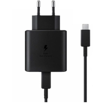 SZYBKA ŁADOWARKA SIECIOWA 45W USB-C DLA SAMSUNG S24 + KABEL 1m CZARNA