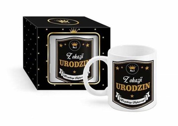 KUBEK BOSS GOLD 18 20 21 30 40 50 60 LAT URODZINY