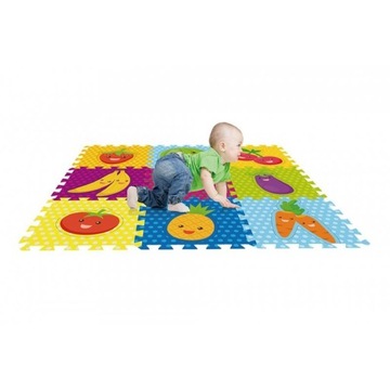 Puzzle piankowe 9 el. owoce