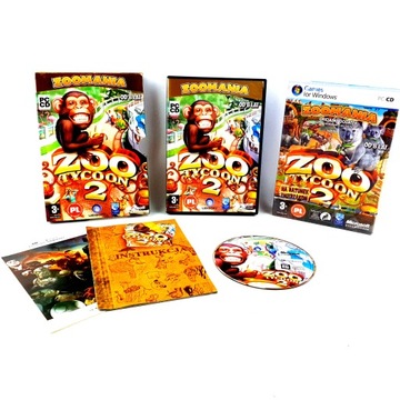 ZOO TYCOON 2 POLSKA WERSJA PODSTAWA + DODATEK PL