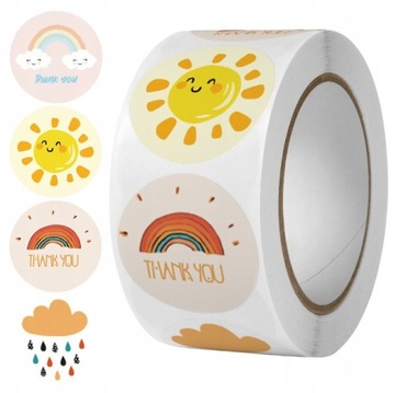 Naklejka Weather Pattern Rolling Gift 500 sztuk