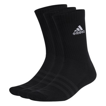 Skarpetki męskie adidas Cushioned Crew Socks 3pary sportowe czarne 46-48