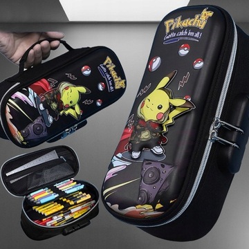 БОЛЬШОЙ РАСШИРЯЕМЫЙ ШКОЛЬНЫЙ ЧЕХОЛ POKEMON GO PIKACHU 3D УЗОРЫ ЖЕЛТОГО