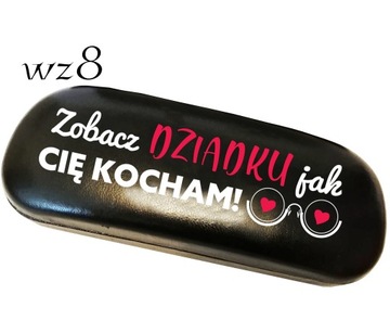ETUI NA OKULARY DZIEŃ BABCI I DZIADKA PREZENT DLA BABCI DZIADKA +IMIE TEKST