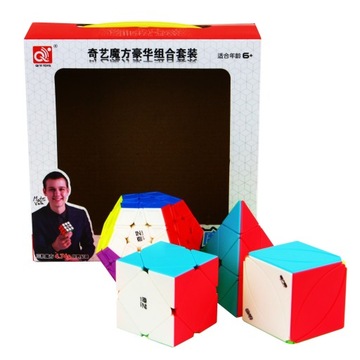 Zestaw QiYi Megaminx + Pyraminx + Skewb + Ivy Cube