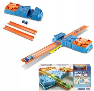 Hot Wheels Tor samochodowy prosty przyspieszacz z napędem i autkiem GBN81