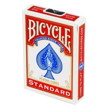 Bicycle STANDARD 52 KARTY DO GRY CZERWONE POKER