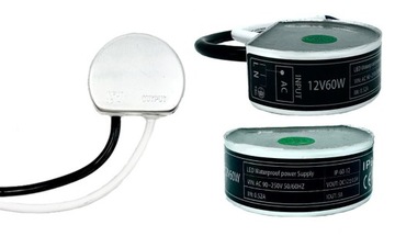 Zasilacz do taśmy LED 12V DC 5A 60W Dopuszkowy Wodoporny IP67