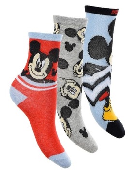 3-pak skarpetek chłopięcych Myszka Mickey 27/30