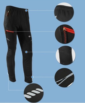 Теплые зимние велоштаны ROCKBROS YPK009 3XL