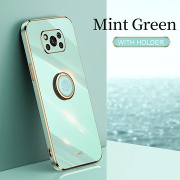Чехол для телефона с квадратной золотой рамкой для Xiaomi Mi Poco X3 Pro