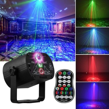 LASER PROJEKTOR DISCO DYSKOTEKOWY LAMPA 3D DISCO STROBOSKOP IMPREZOWY