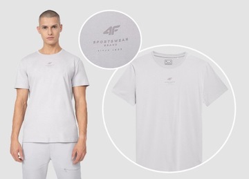 4F KOSZULKA MĘSKA SPORTOWA T-SHIRT BAWEŁNIANY