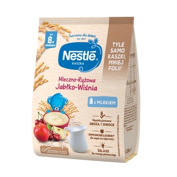 NESTLE Kaszka mleczo-ryżowa jabłko-wiśnia, 230g