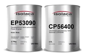 LAKIER POLIURETANOWY Biały Połysk ISOLACA 5L