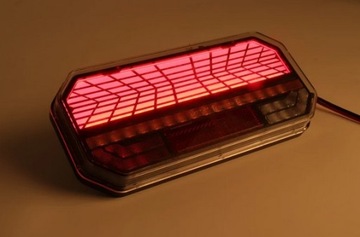 Lampa tylna zespolona LED NEON 12/24V przyczepa naczepa TIR ciągnik komplet