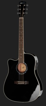 Электронная акустическая гитара Harley Benton D-120CE-LH BK