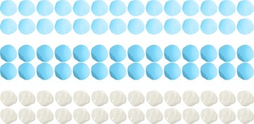 НАКЛЕЙКИ НА НАСТЕНУ PASTEL POTTIES DOTS 84 ШТ.