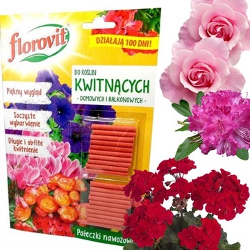 Florovit PAŁECZKI NAWOZOWE do roślin kwitnących domowych i balkonowych 20sz