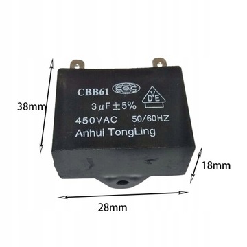 Вентилятор запуска двигателя CBB61 450 В