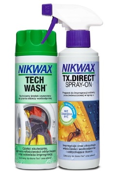Nikwax Tech Wash+TX Direct Spray-набор, 2x300мл
