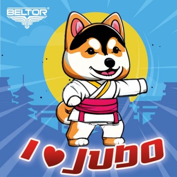 BELTOR NAKLEJKA I LOVE JUDO KIDS 02 NA ZESZYT NOTES SZAFKĘ WLEPKA 5x5cm