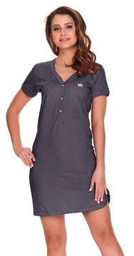 Koszula ciążowa koszula do karmienia DOCTOR NAP 9505 grafitowa L