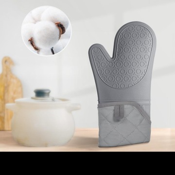 Термостойкие силиконовые прихватки, гибкие, комплект из 2 шт.