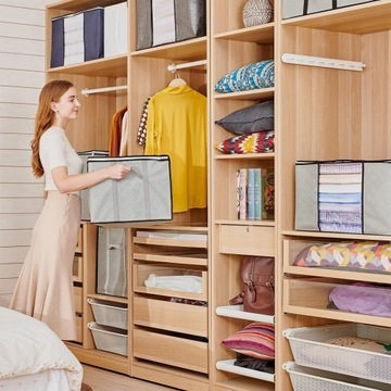 СУМКИ-ОРГАНИЗАТОРЫ ДЛЯ ХРАНЕНИЯ ОДЕЖДЫ, 4X НАБОРА ОДЕЯЛА ДЛЯ ГАРДЕРОБА 84Л