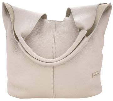 Torebka Damska Skórzana Shopper 2w1 Skóra Naturalna Vera Pelle Premium