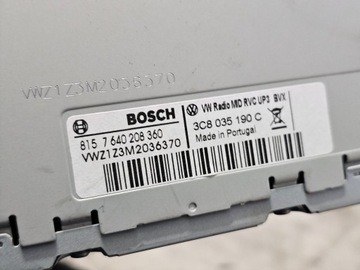 ЭКРАН ДИСПЛЕЯ РАДИО NAVI НАВИГАЦИЯ VW PASSAT B6 GOLF VI 3C8035190C