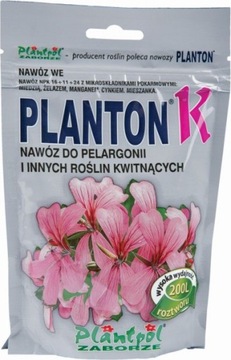 PLANTON K NAWÓZ DO PELARGONII ROŚ. KWITNĄCYCH 200G