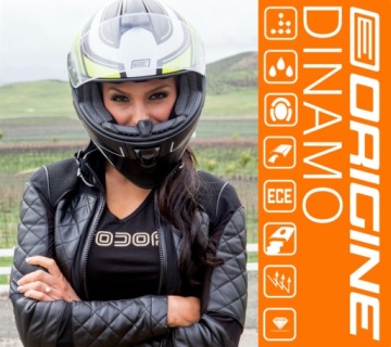 Шлем ORIGINE DINAMO KIDS FIGHTER матовый флуо-желтый черный YS