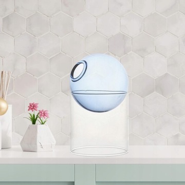 3x синяя высокая и синяя низкая вазы