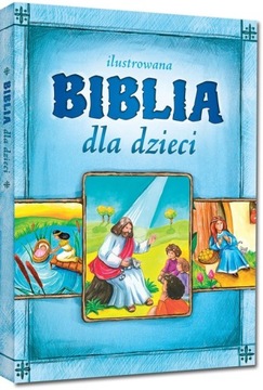 ILUSTROWANA BIBLIA DLA DZIECI PAMIĄTKA PIERWSZEJ KOMUNII PREZENT NA KOMUNIĘ