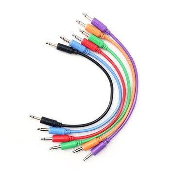 Patch kable Eurorack Kabel 3,5mm Mono wtyk minijack Modular 6 sztuk 60cm