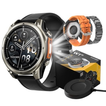 Smartwatch Męski GPS AMOLED Rozmowy MENU PL Mapy Offline Zegarek IP68 sport