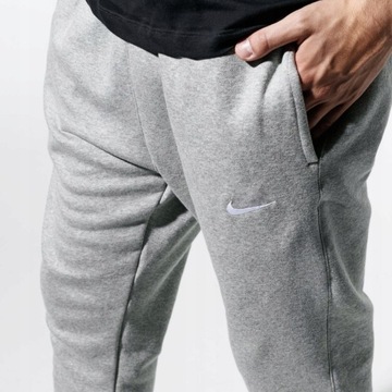 Nike CIEPŁE męskie spodnie BAWEŁNA dresowe FLEECE jogger zima dresy zimowe
