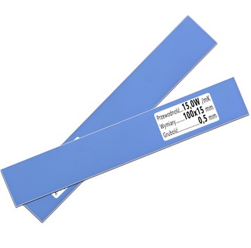 Termopad Chłodzenie Procesora Konsoli Termoprzewodzący 100x15x0,5mm 15 W