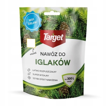 TARGET NAWÓZ ROZPUSZCZALNY DO IGLAKÓW TUI TUJ MOC ZIELENI 150G