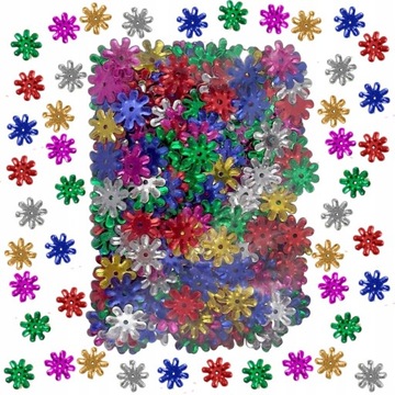 РАЗНОЦВЕТНЫЕ КОНФЕТТИ С БАЙЕТКАМИ ДЕКОРАТИВНЫЕ ИЗДЕЛИЯ