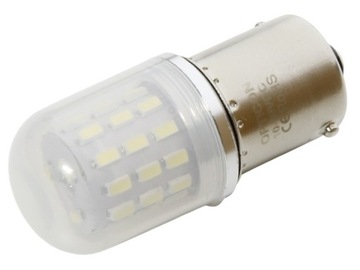 Żarówka Samochodowa LED P21W R10W R5W Ba15s 12V 24V DC Biały Zimny 6000K