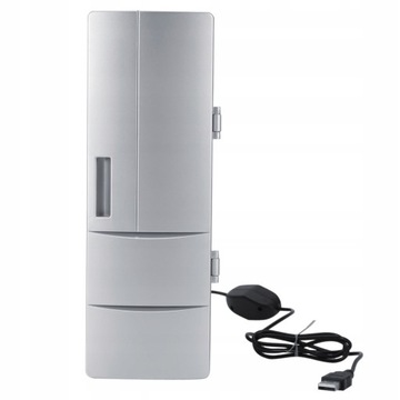 MINI LODÓWKA DRINK COOLER CIEPLEJ SAMOCHÓD USB