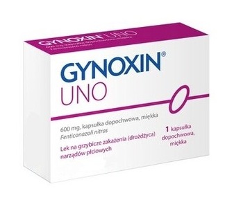 Gynoxin Uno, 600mg, 1 kapsułka dopochwowa, InPharm